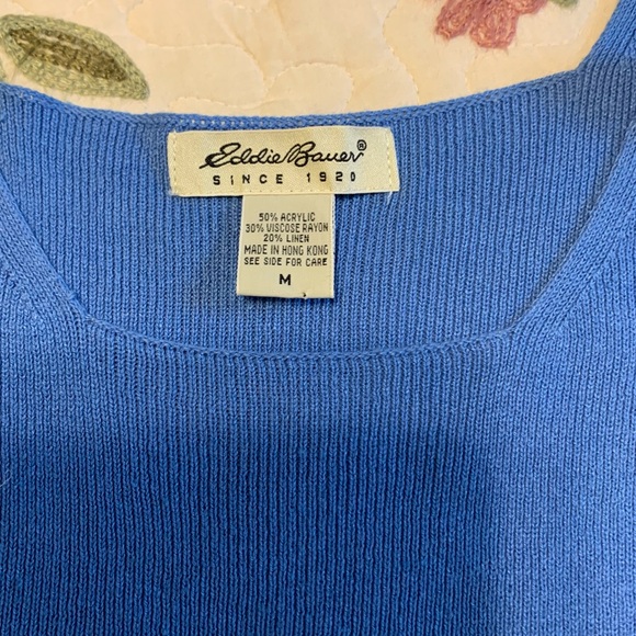Eddie Bauer Light Blue Knit Tank Top - Picture 4 of 4